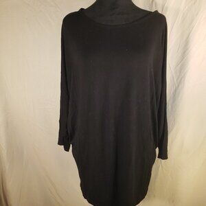 Emma's Closet Black Tunic Top, Size L